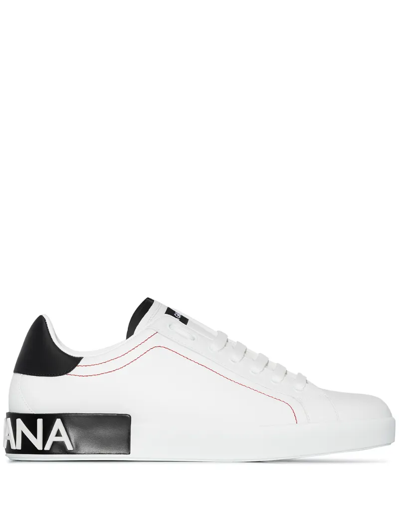 Dolce & Gabbana – Classic Portofino sneakers – men – Leather/Rubber – 40, 40,5, 41, 45, 43, 43,5, 44, 41,5, 42,5, 42, 46, 39,5 – White
