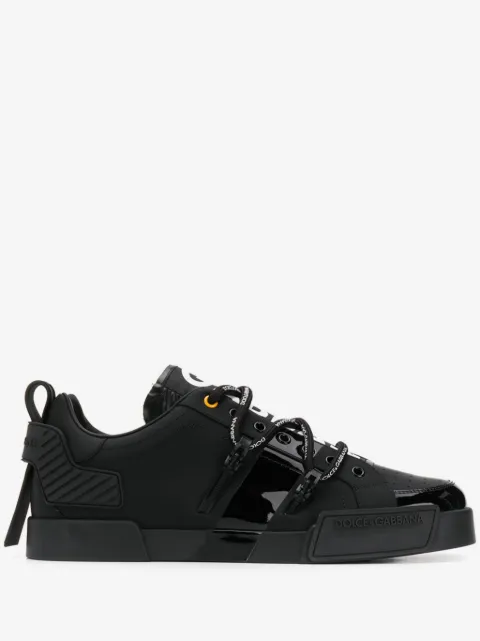 Dolce & Gabbana Portofino patent leather sneakers
