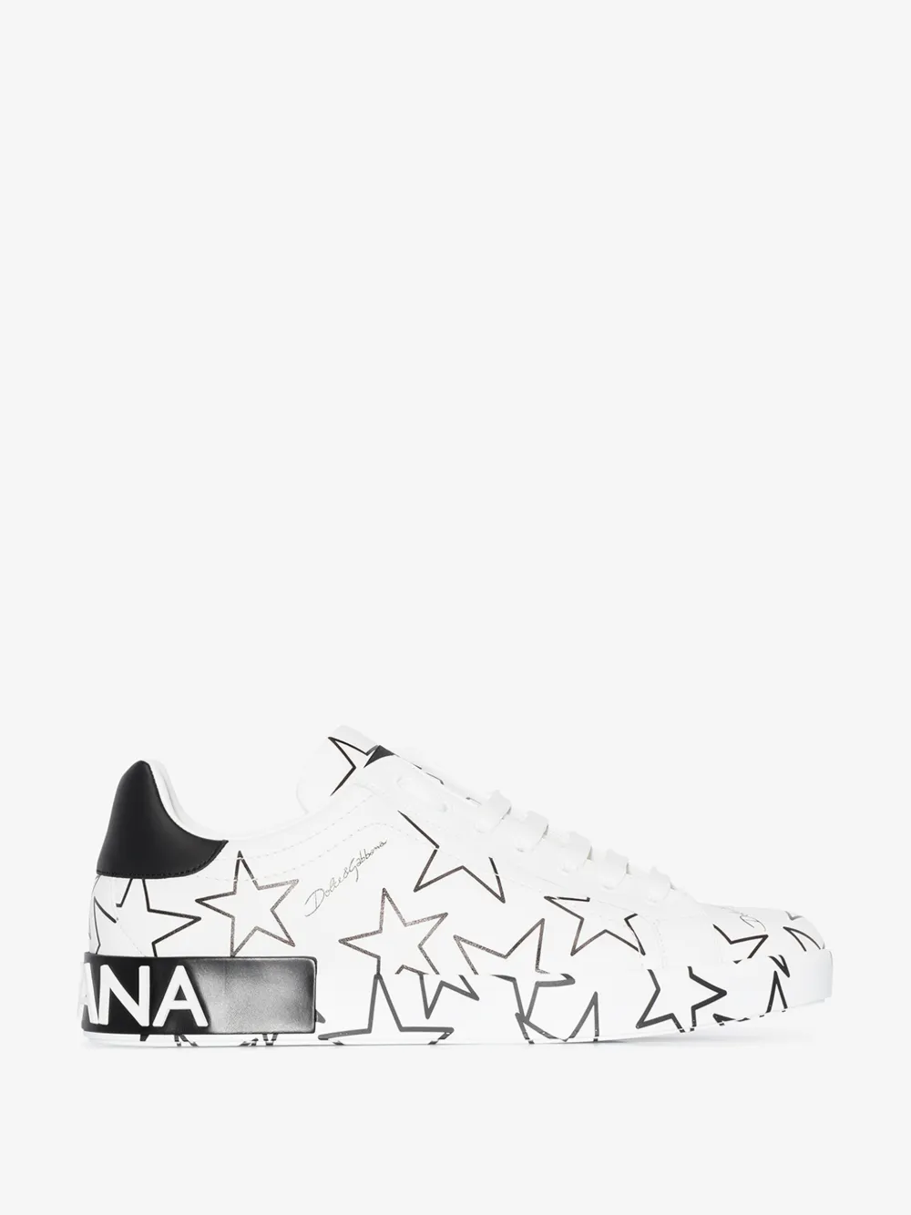 DOLCE & GABBANA DOLCE & GABBANA WHITE PORTOFINO LEATHER SNEAKERS,CS1772AJ60914948716