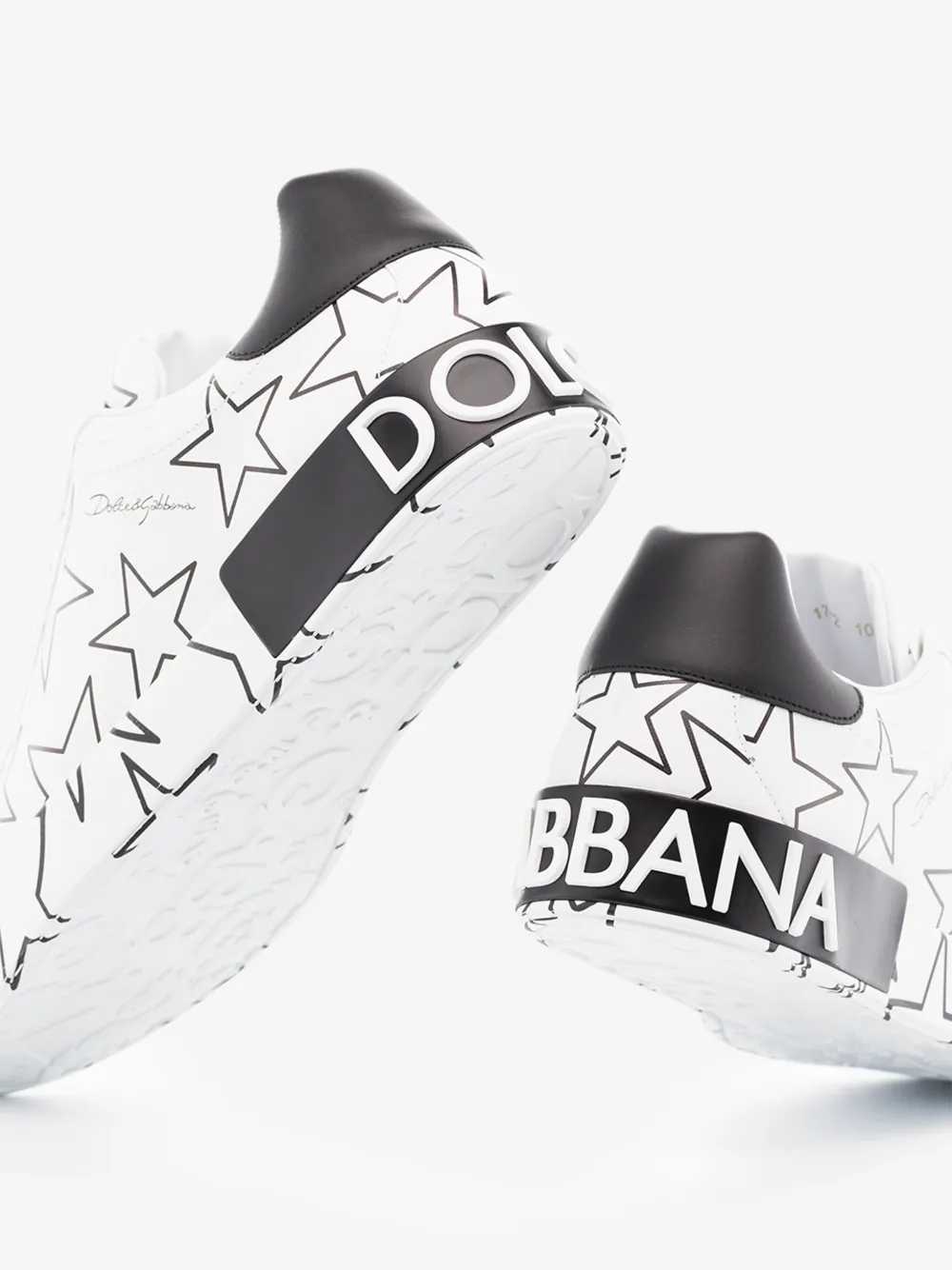 DOLCE & GABBANA DOLCE & GABBANA WHITE PORTOFINO LEATHER SNEAKERS,CS1772AJ60914948716