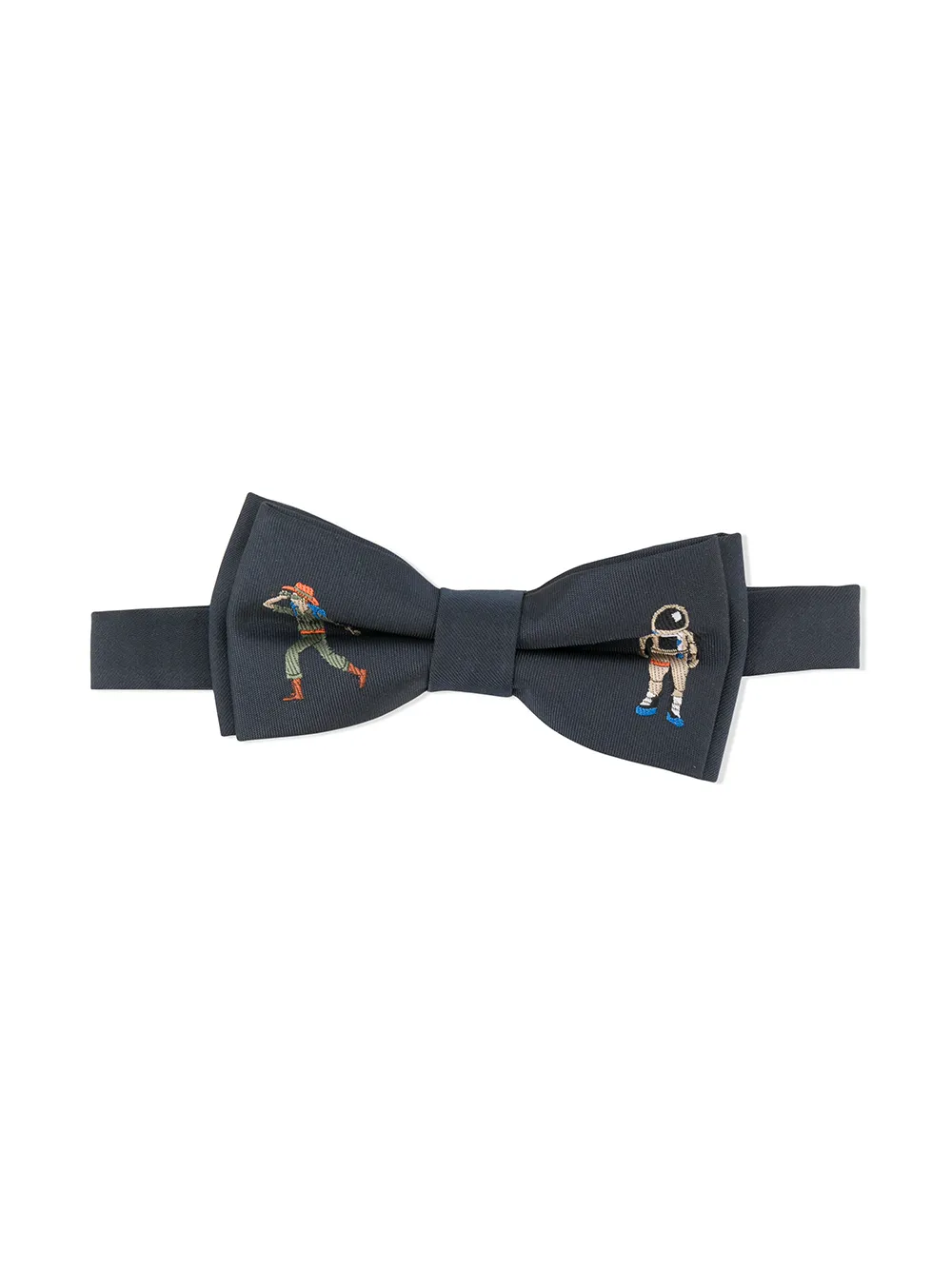 Paul Smith Junior Kids' Cowboy Astronaut Print Bow Tie In Blue