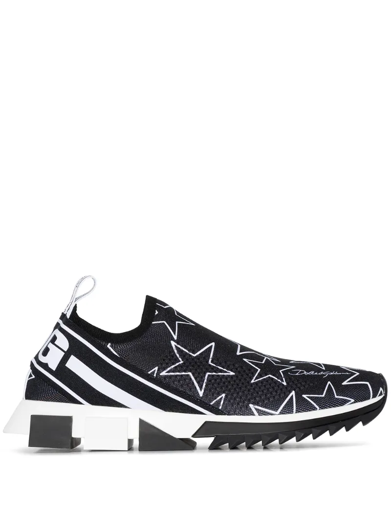 Dolce & Gabbana – Sorrento stars knit sneakers – men – Polyamide/Rubber – 40, 41, 42, 43, 44, 45 – Black