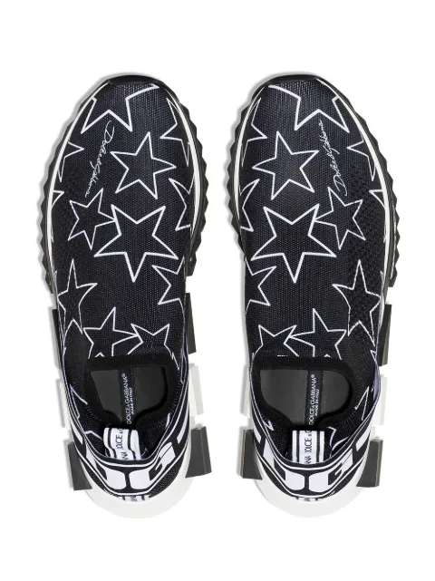 Zapatillas Sorrento de punto con motivo de estrellas Dolce \u0026 Gabbana  disponibles en tallas 39 - 44. Envío express ✈ Devolución gratuita ✓