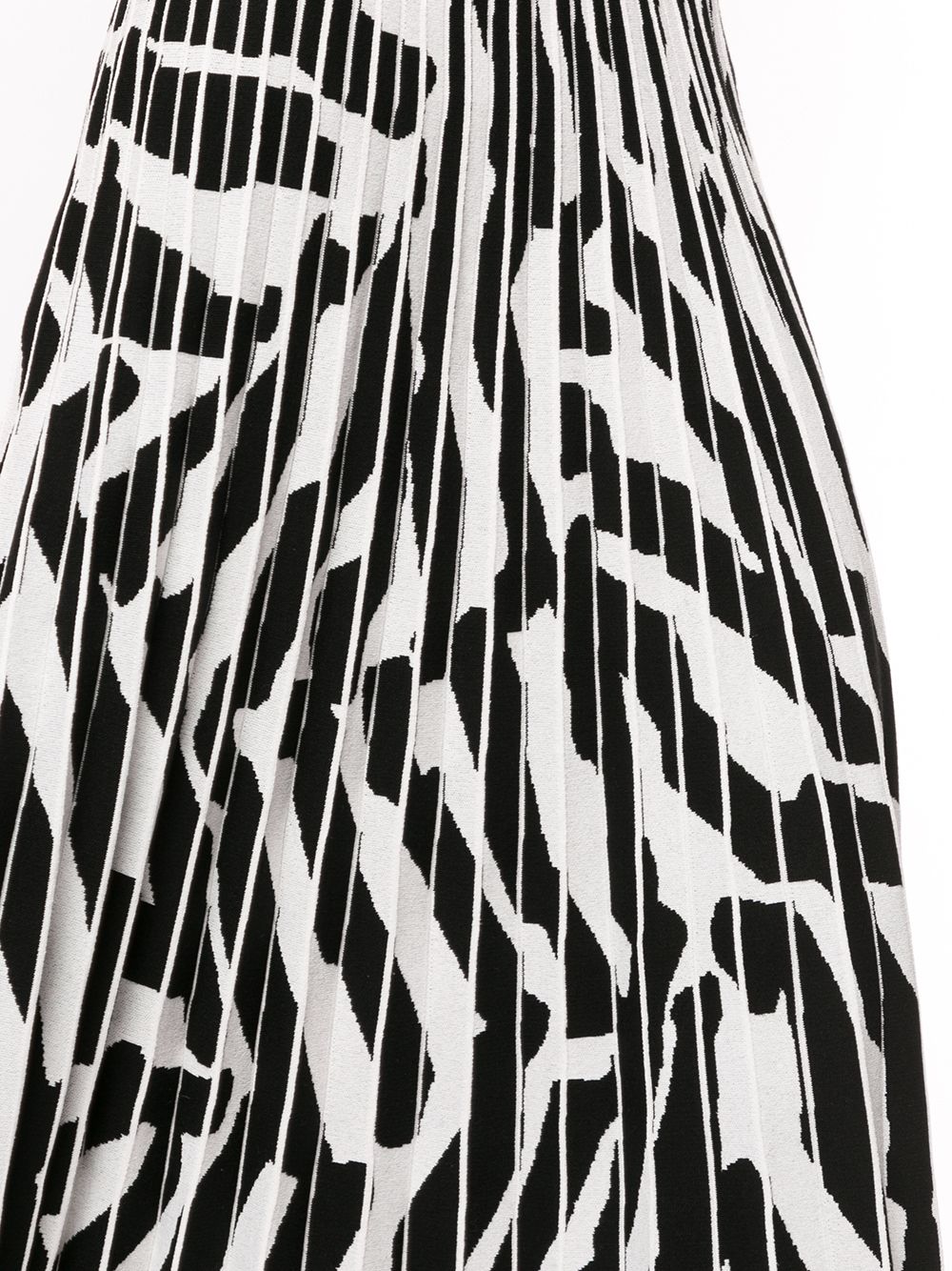 фото Proenza schouler трикотажная юбка миди с зебровым принтом