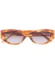Image 1 of DMY BY DMY Quin Havana oval sunglasses
