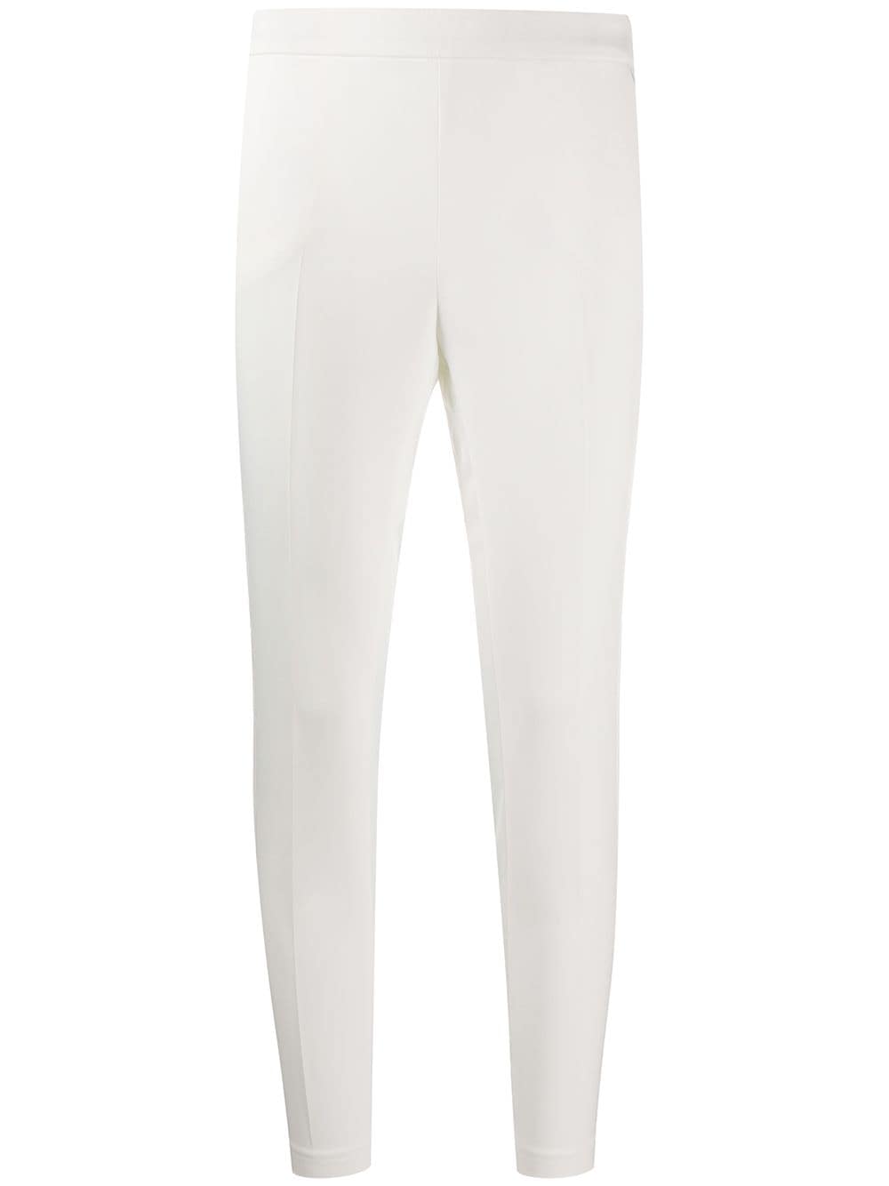 Liu •jo High Waisted Cropped Leggings In White