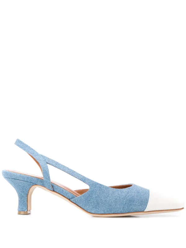 square toe slingback pumps