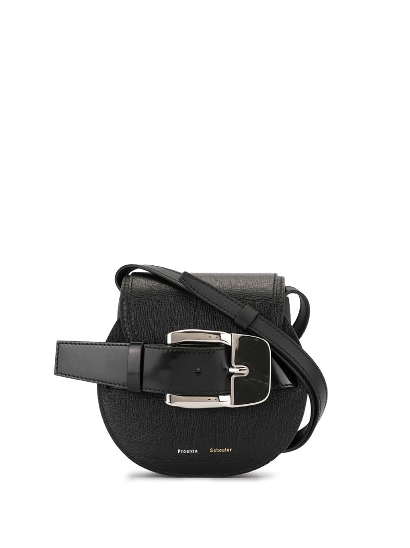 Proenza Schouler Mini Buckle Cross-body Bag In Black