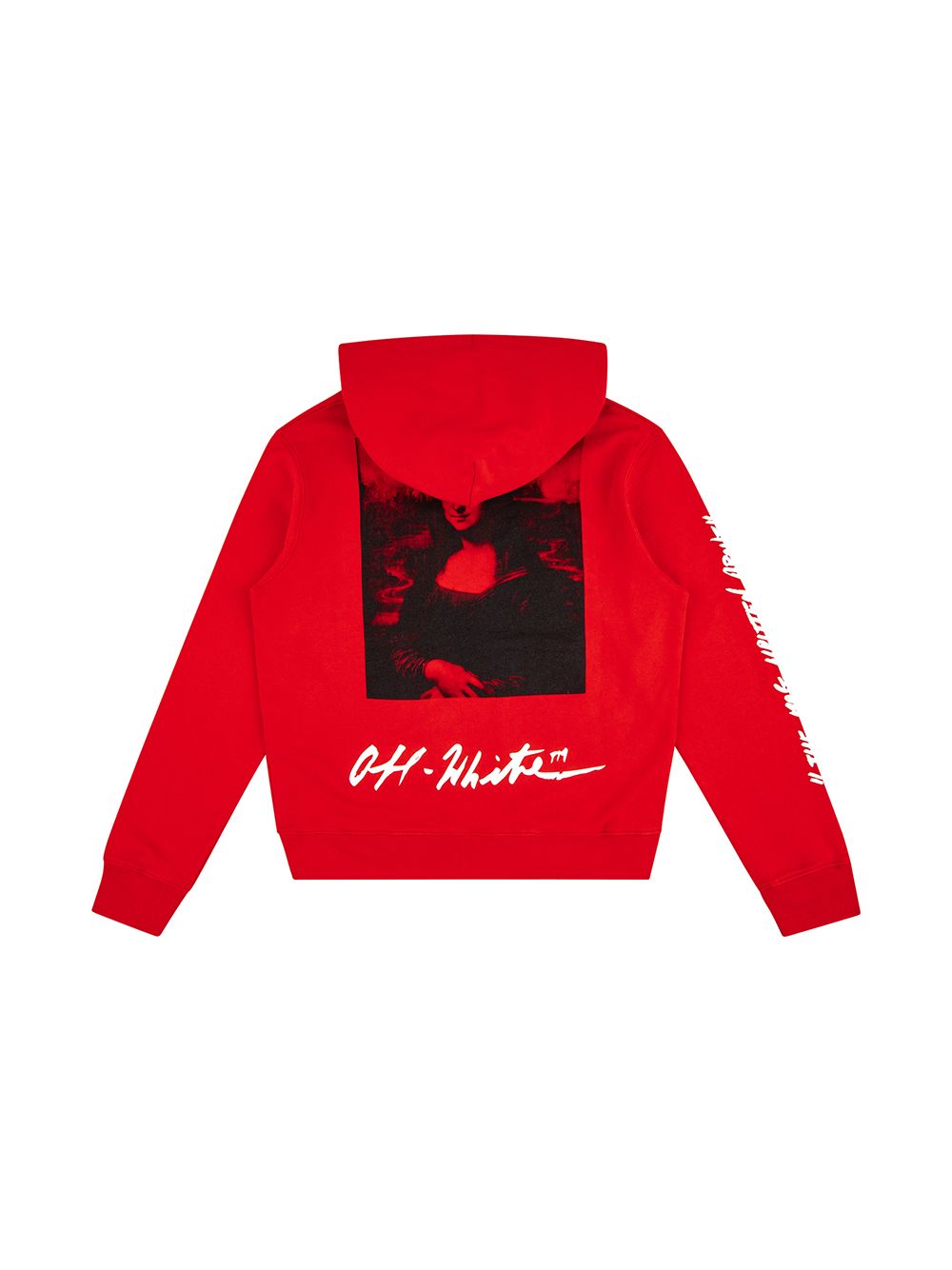 Off white red hot sale hoodie mona lisa