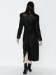 Balmain exaggerated collar shearling coat