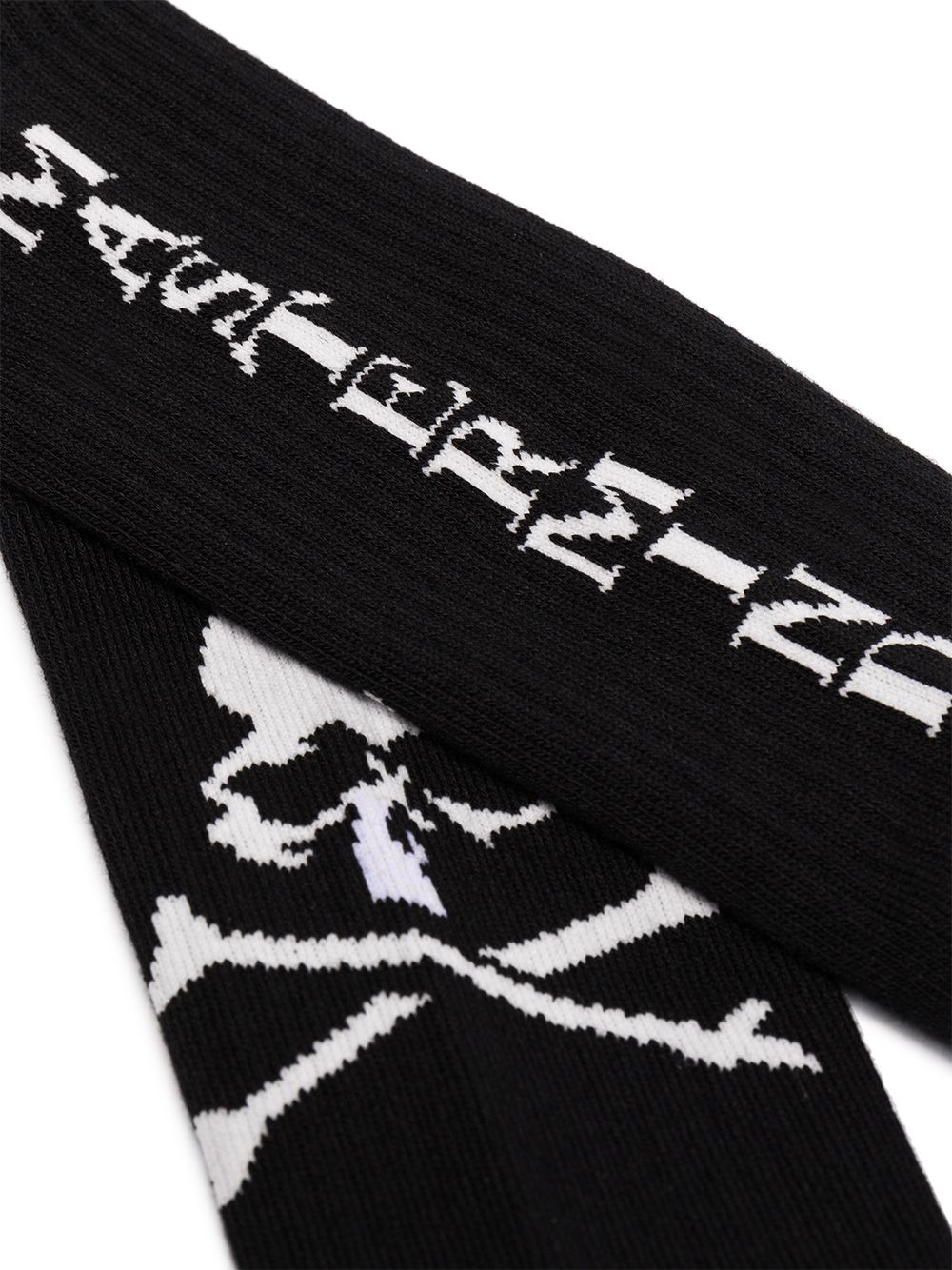 фото Mastermind japan black logo print cotton blend socks