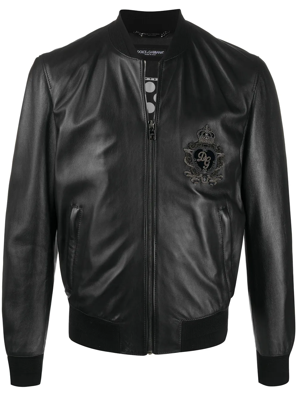 d&g leather jacket