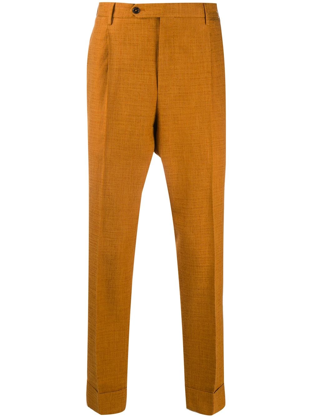 Pt01 Slim-fit Tailored Trousers In Orange