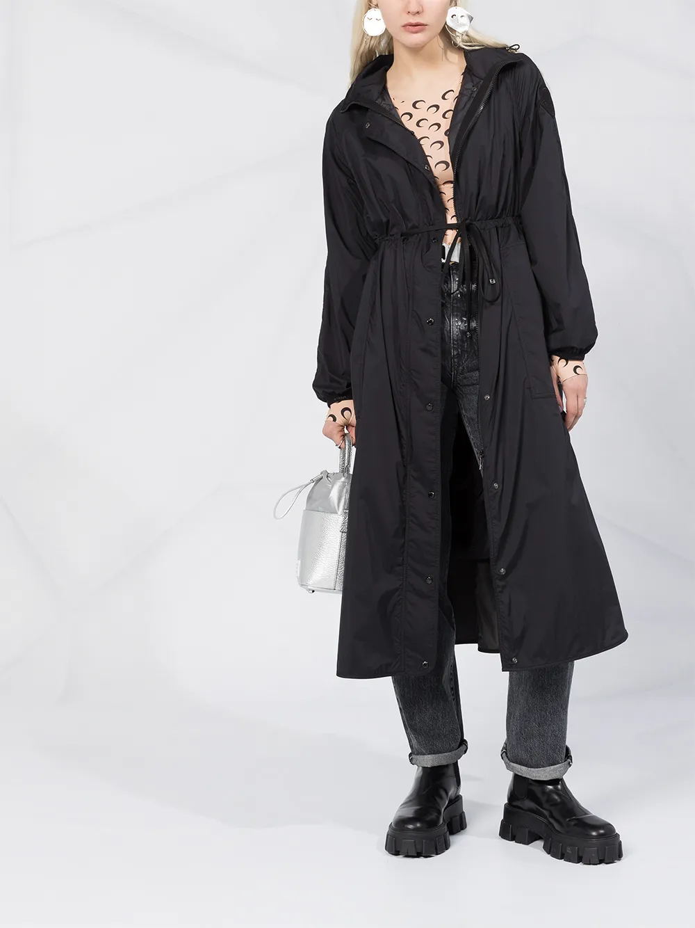 몽클레어 린 후드 트렌치 핫딜 정보-MONCLER drawstring waist hooded coat