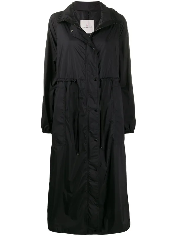 Moncler Drawstring Waist Hooded Coat Ss20 | Farfetch.com