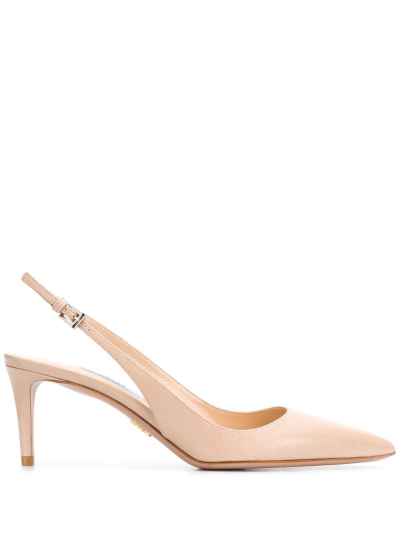 Prada Pointed Toe Pumps In Neutrals