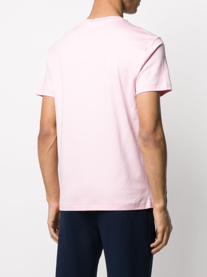 Shop Polo Ralph Lauren Polo-print T-shirt In Pink