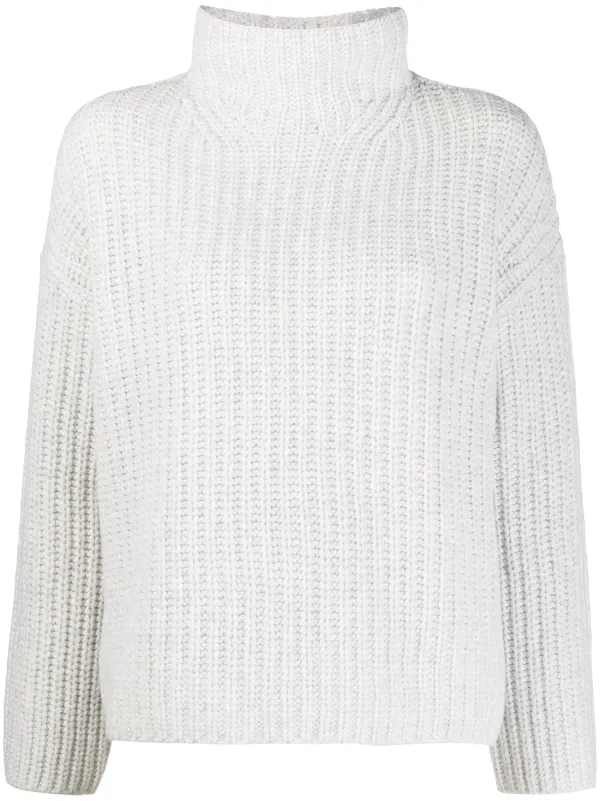 chunky funnel neck jumper