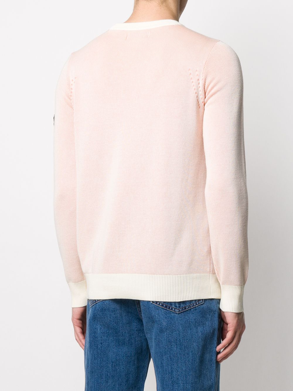 фото Stone island shadow project two-tone ribbed knit jumper