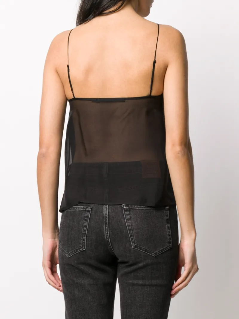 J BRAND LUCY SHEER PANEL CAMISOLE