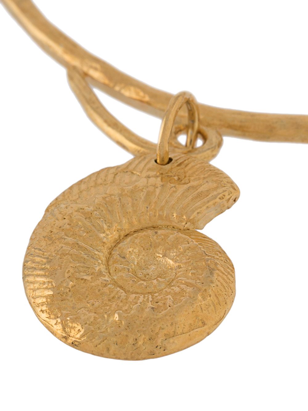 фото Natalie perry ammonite shell charm bangle bracelet