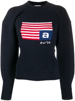 Shop Alexander Wang volume flag mock 