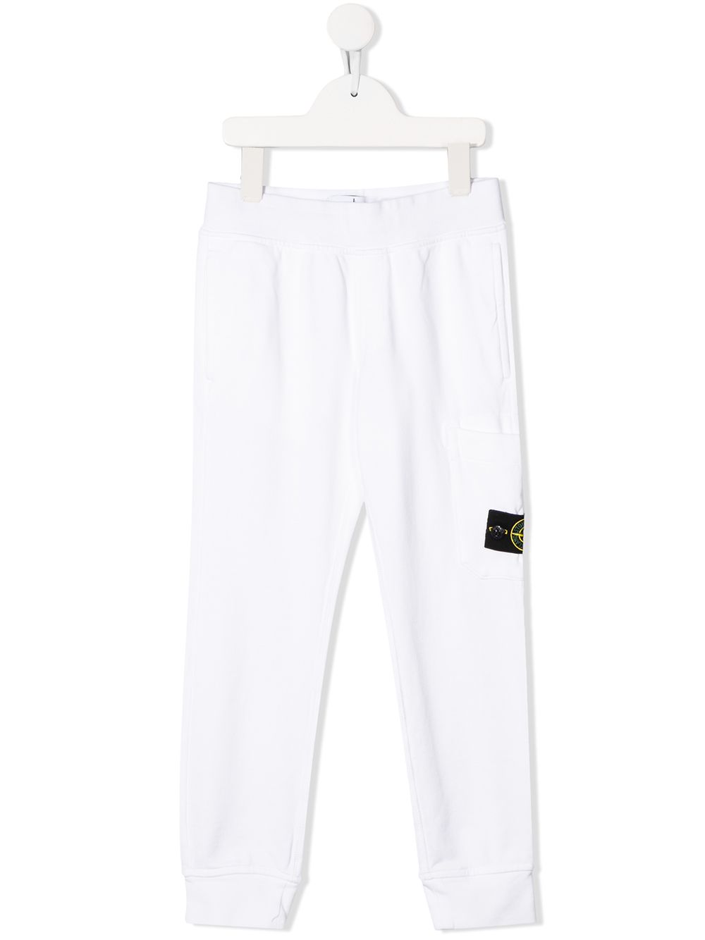 STONE ISLAND JUNIOR ELASTICATED LOGO PATCH JOGGERS