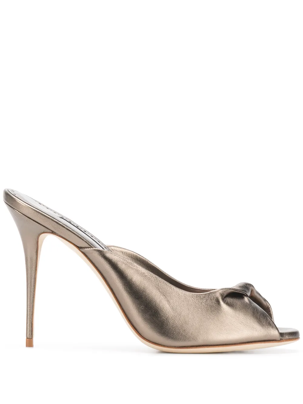 Manolo Blahnik Aliar 120mm Metallic Sandals