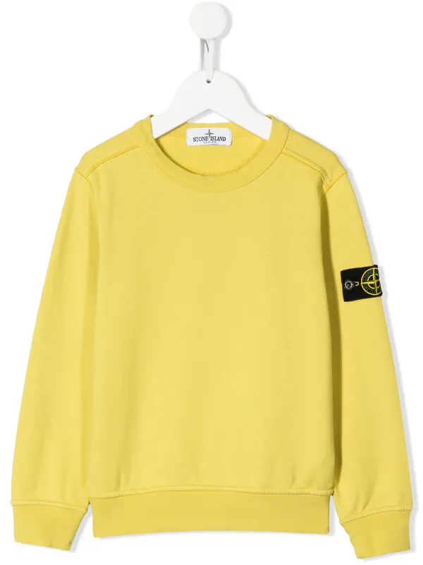 stone island yellow sweater