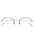 EQUE.M Water Drop round frame glasses - Silver