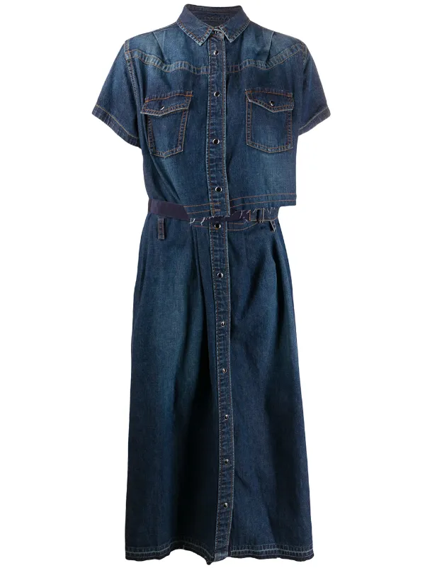 sacai denim dress