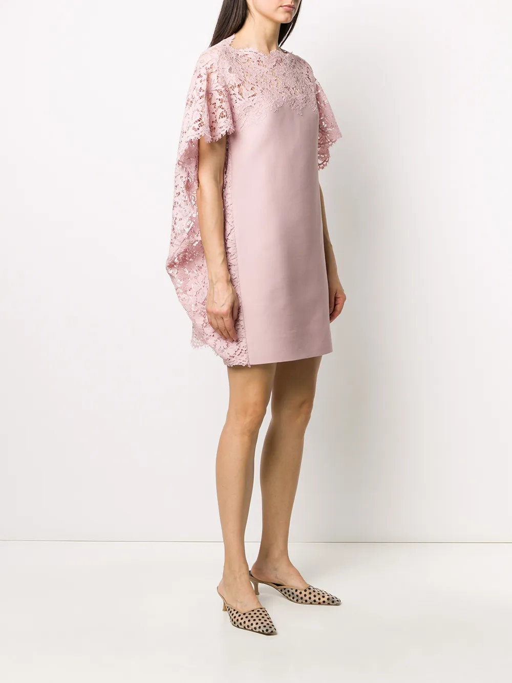 Valentino Garavani Shiftjurk met kant Roze