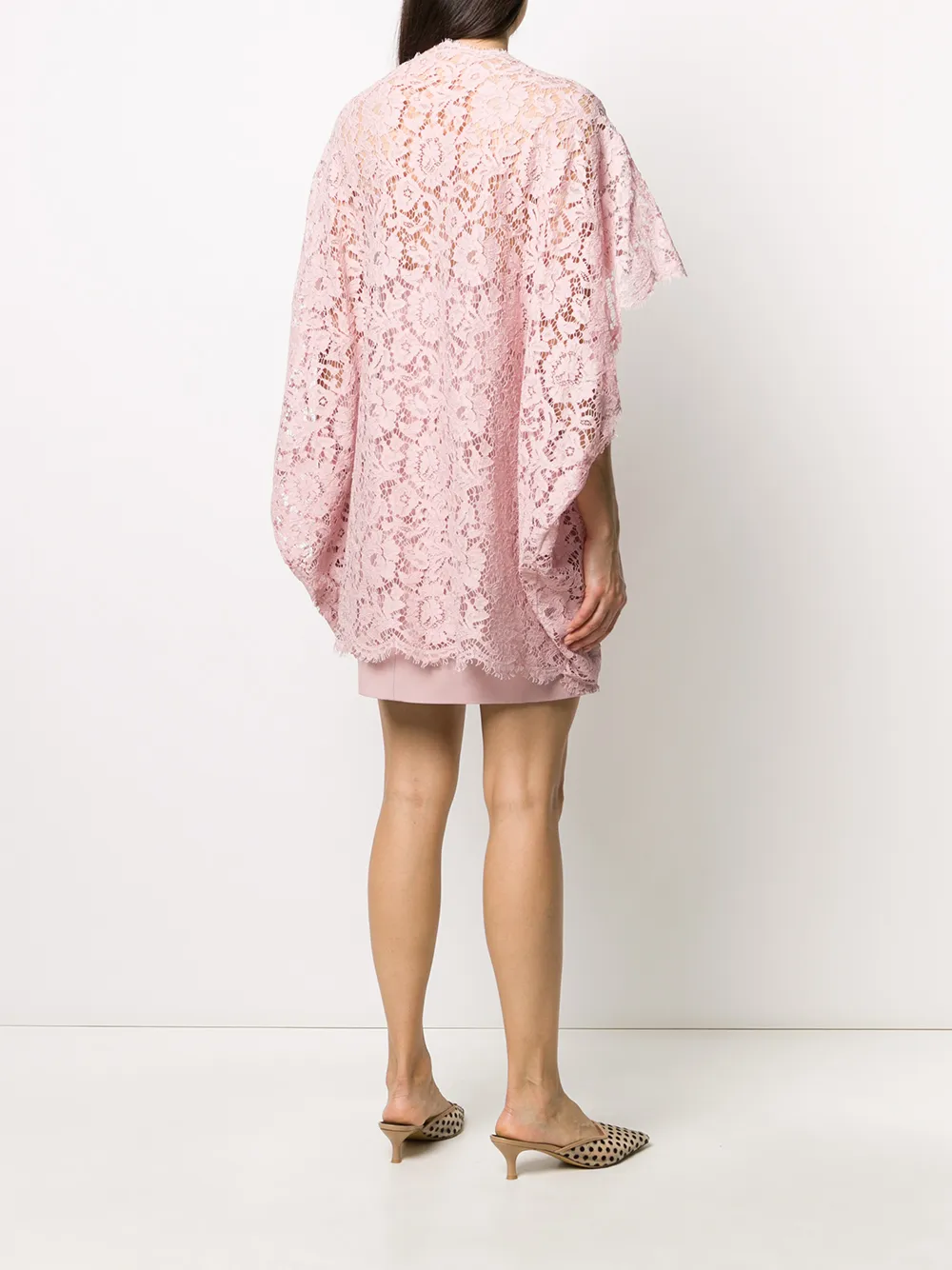 Valentino Garavani Shiftjurk met kant Roze