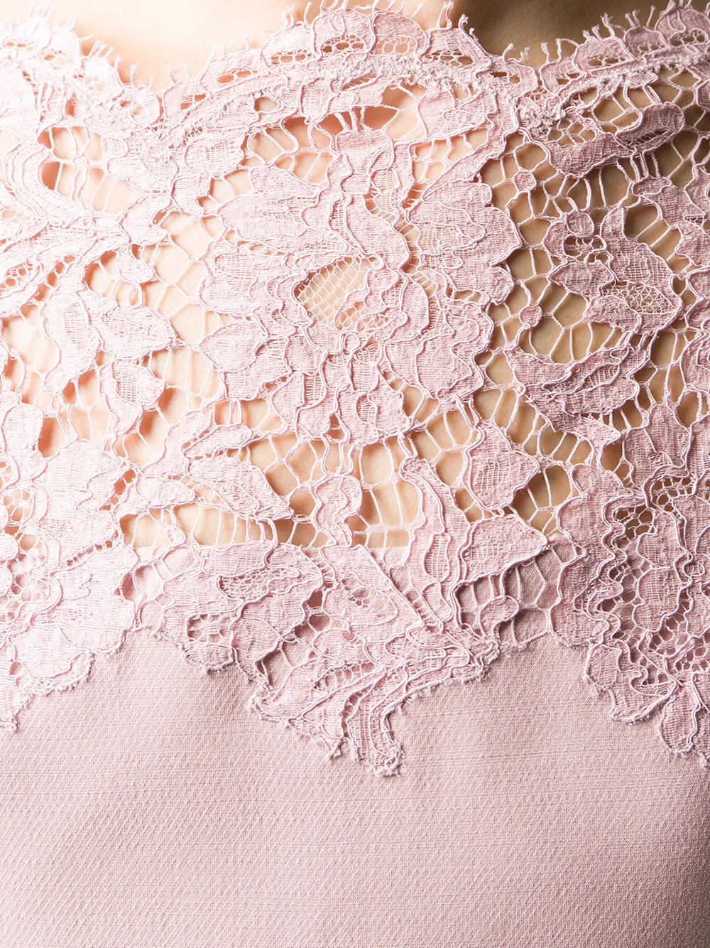 Valentino Garavani Shiftjurk met kant Roze