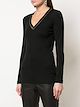 Brunello Cucinelli beaded-neckline long sleeved top
