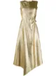 Image 1 of JW Anderson lamé-effect cut-out dress