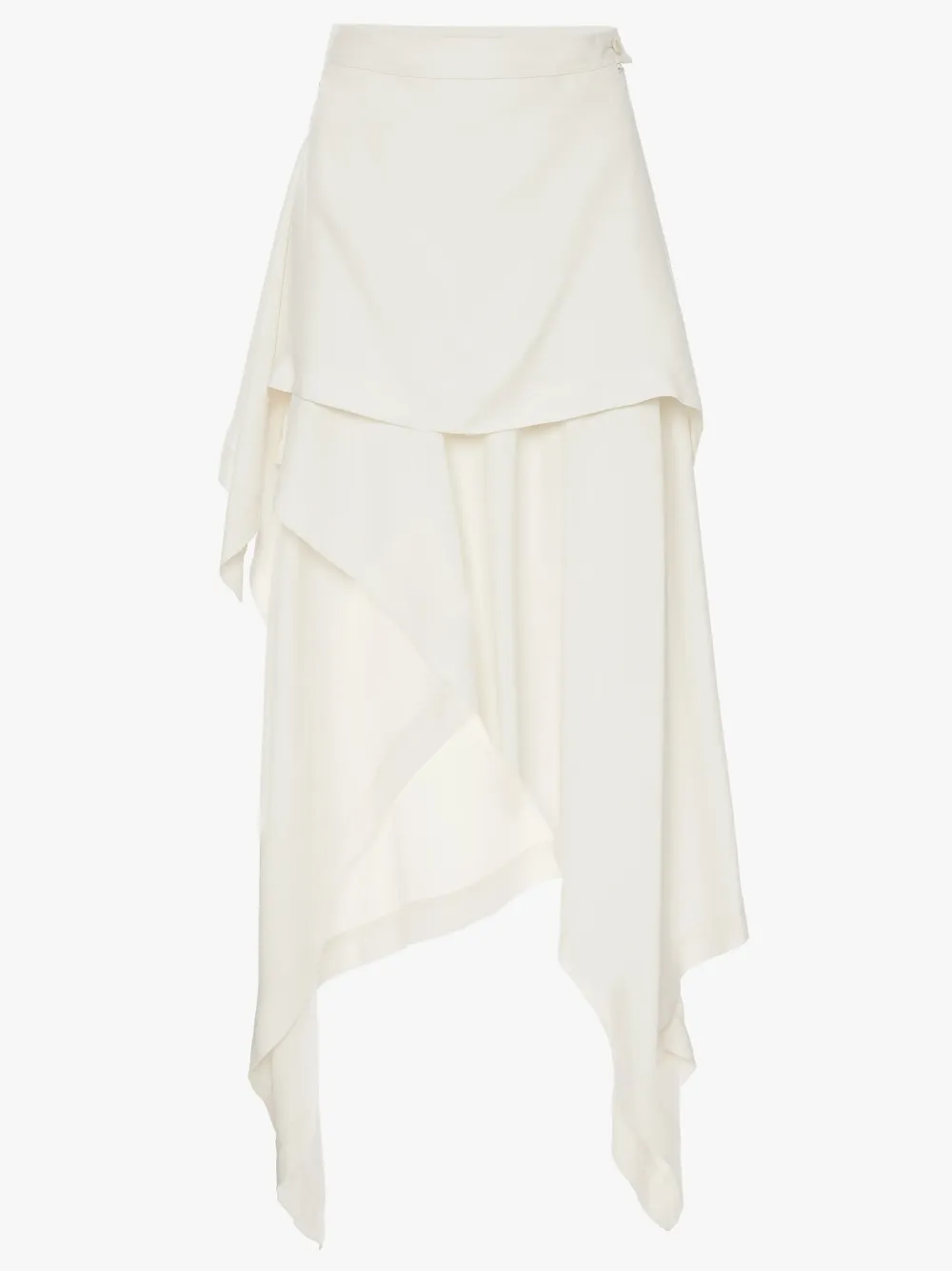 Jw Anderson Handkerchief Asymmetric Skirt In White