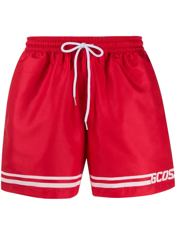 red striped shorts