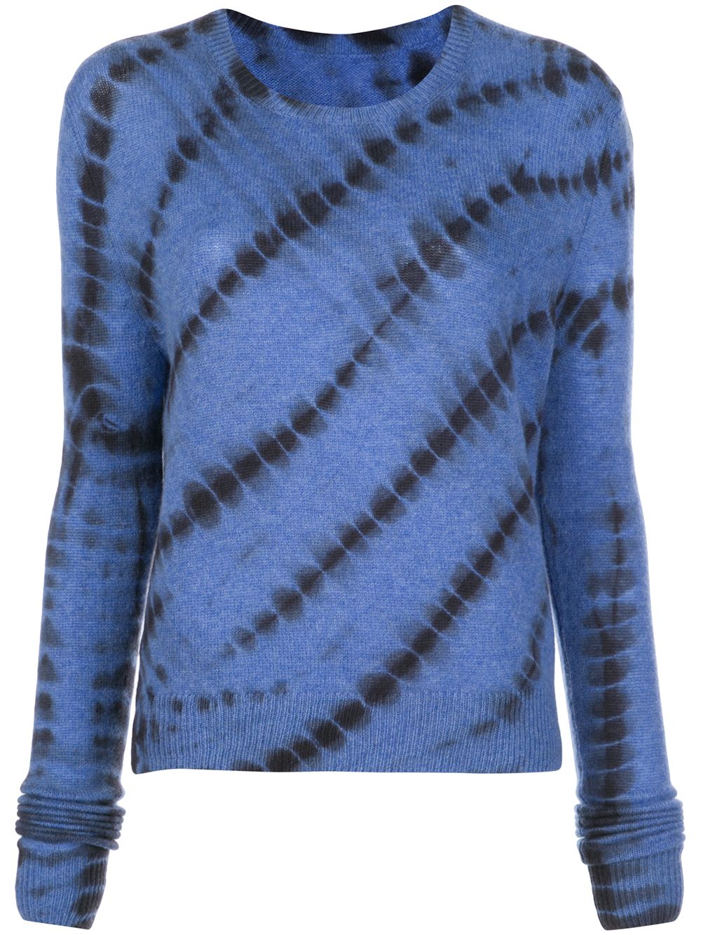 The Elder Statesman Abstract Print Jumper In Blue