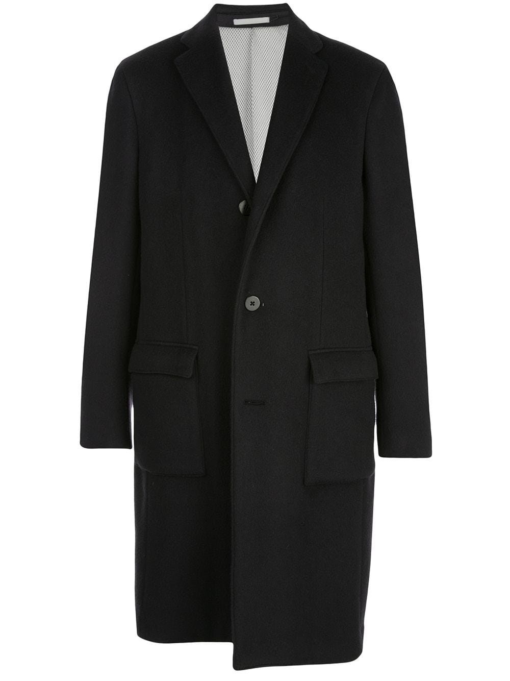 Éclectic Straight Single Breasted Coat In Blue