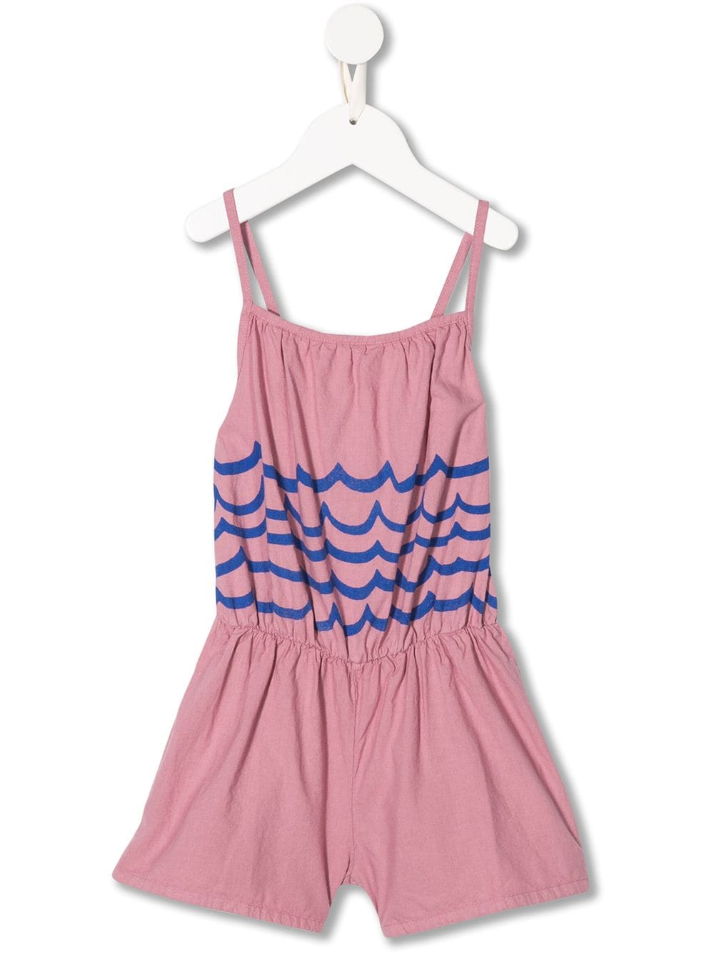Bobo Choses Kids' Waves Woven Playsuit In Pink | ModeSens