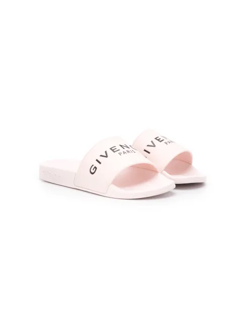 Givenchy Kids logo print slides