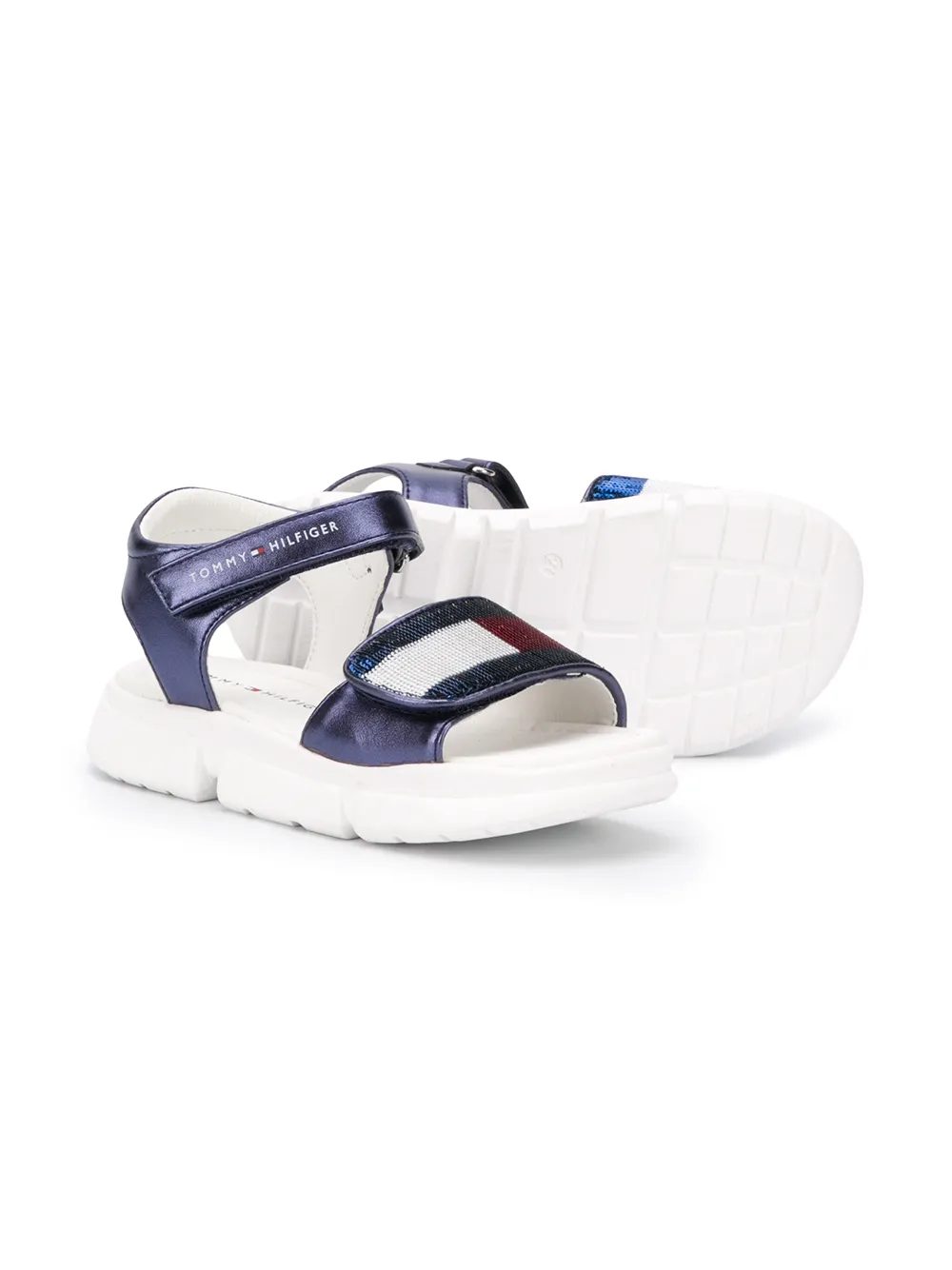 фото Tommy hilfiger junior сандалии с пайетками и логотипом