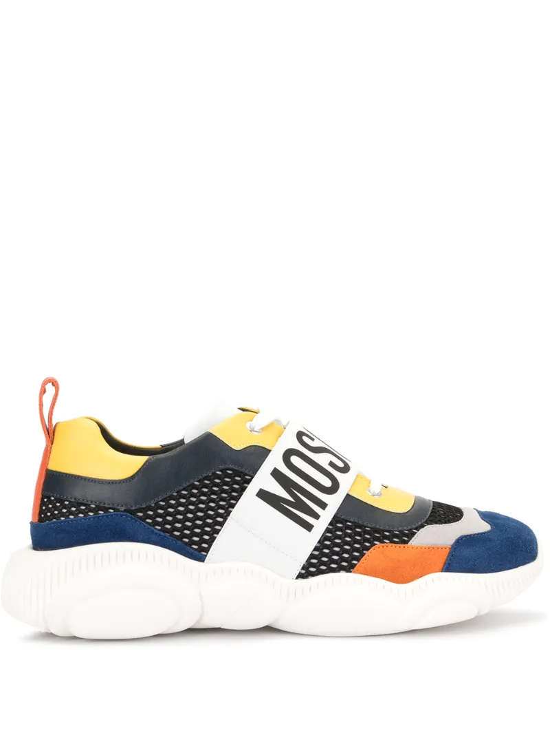 Moschino – logo sneakers – men – Polyester/Viscose/Rubber – 40, 41, 42, 43, 44, 45 – Black