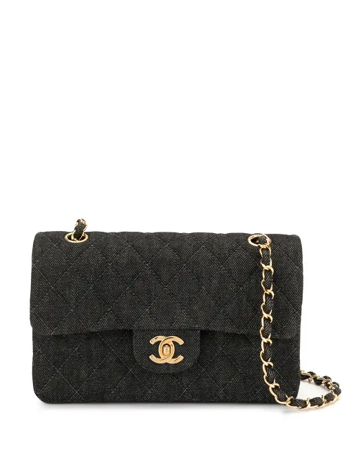 Sac porté épaule matelassé à plaque logo - CHANEL Pre-Owned - Modalova