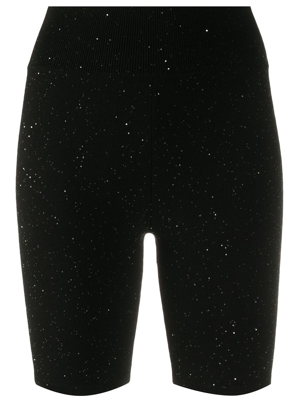 AREA SEQUINNED KNIT BICYCLE SHORTS