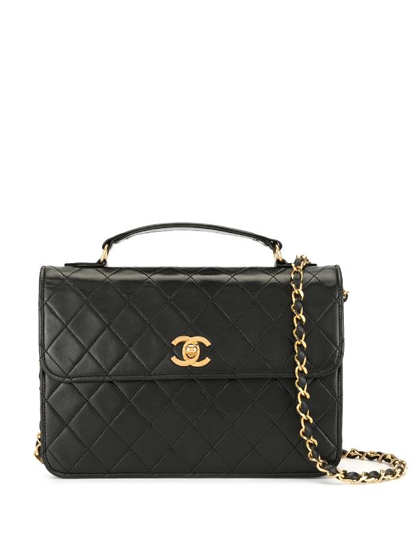 Chanel Top Handle Flap Matelasse Lambskin Beige Silver Leather ref.609564 -  Joli Closet