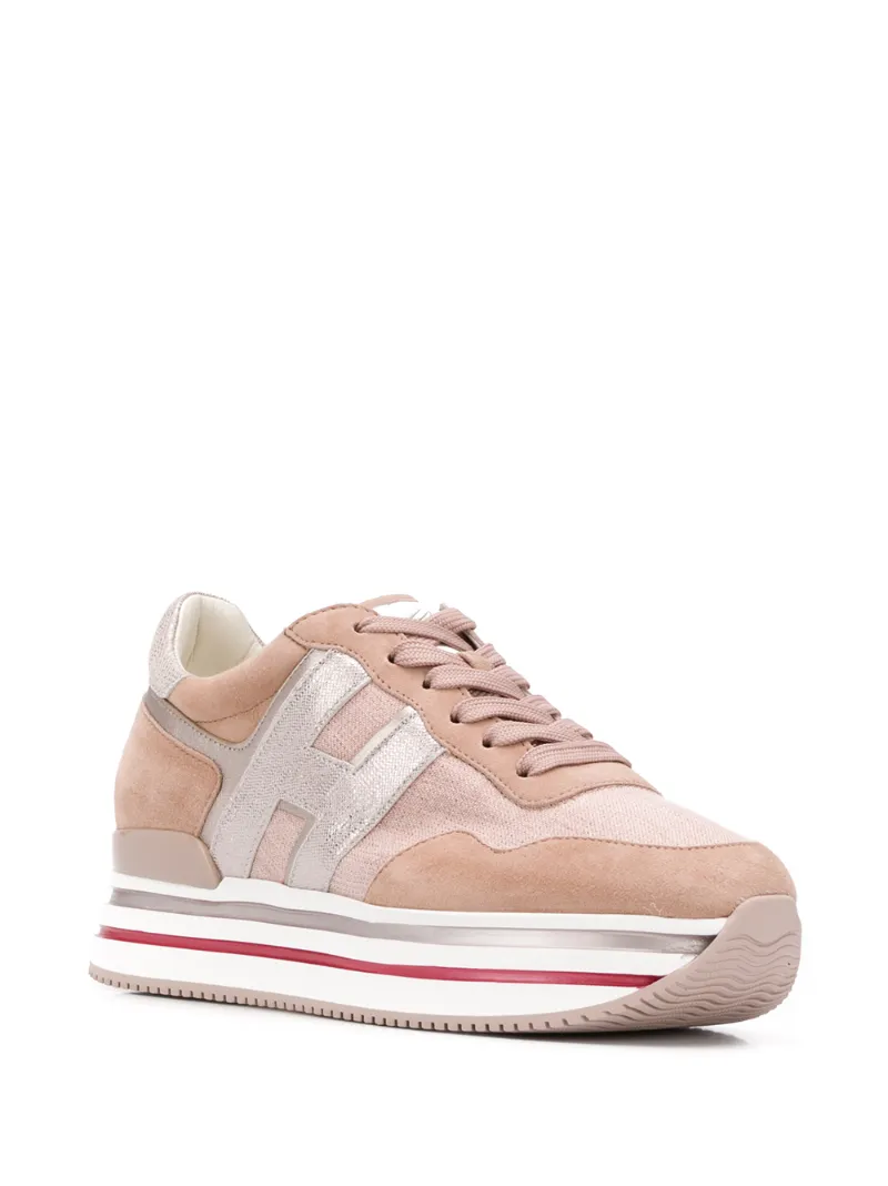 HOGAN PANELLED FLATFORM SNEAKERS