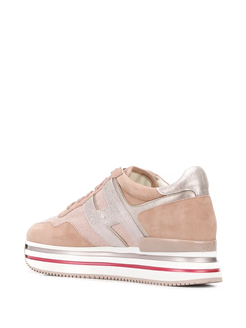 HOGAN PANELLED FLATFORM SNEAKERS