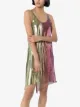 Paco Rabanne rainbow chain mail mini dress